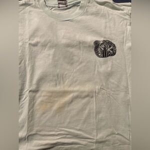 Vintage Ocean Pacific Surf T Shirt (L) Art Single Stitch 1990s USA Beach Seafoam